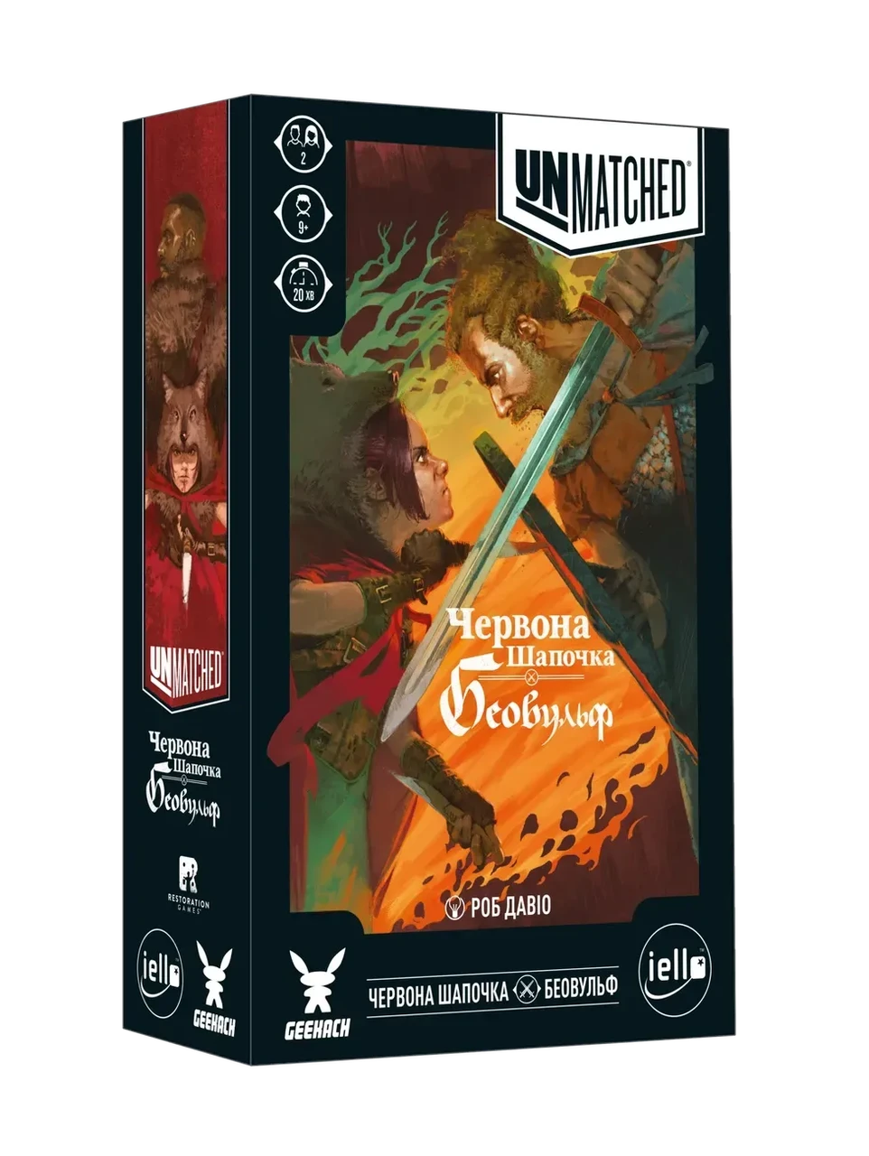 Настільна гра Unmatched: Червона Шапочка проти Беовульфа (українське видання)