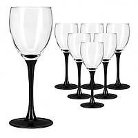 Набір келихів для вина Luminarc Domino 6 штук 250 мл скло (8169H)