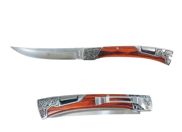 Ніж складний Columbia A3165 коричневий 24 см, фото 1