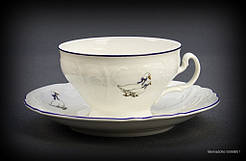 Набір чайний Thun Bernadotte (Гусі св. блакитні) на 6 персон 12 предметів 205 мл d10 см h6 см порцеляна