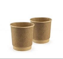 Склянка паперовий АС Double Wall крафт/крафт 110 мл (122269/25 шт.)