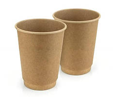 Стакан паперовий АС Double Wall крафт/крафт 440 мл (122423/20шт)