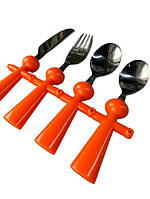 Столові прибори Lagarto Дружба дитячі 4 предмети неіржавка сталь (8606)