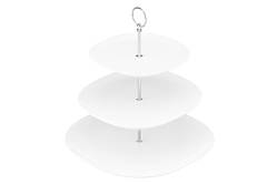 Етажерка Ardesto Prato 3 ярусна 32х32 см порцеляна (AR3707)