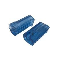 Гумки підніжок водія Delta (силіконові, сині) EVO