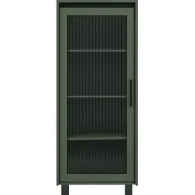 Вітрина Лаундж REG 1W зелений димчатий/чорний ВМК Україна