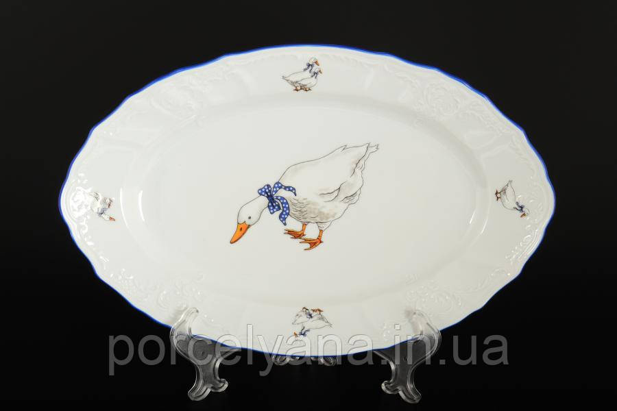 Блюдо овальне 36 см Bernadotte Гуси 5936B52, фото 1