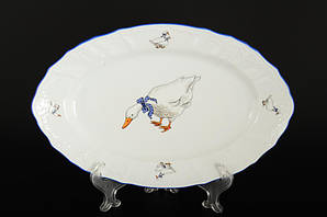 Блюдо овальне 34 см Bernadotte Гуси 5936B52