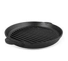 Сковорода-гриль Brizoll Моноліт з двома ручками d26 см h3,5 см чавун (M2635G)