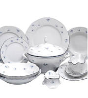 Сервіз столовий Thun Bernadotte (Синя квітка) на 6 персон 26 предметів порцеляна (6452071)