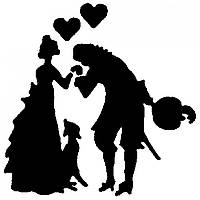 Трафарет для торта Martellato  "закохані" (MASK 47 )