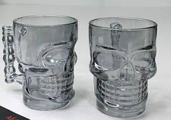 Набір келихів для пива Оленс Ко-Ко срібний 6 штук 450 мл скло (102-543)