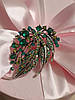 Брошка Смарагдовий каскад BRS024, фото 2