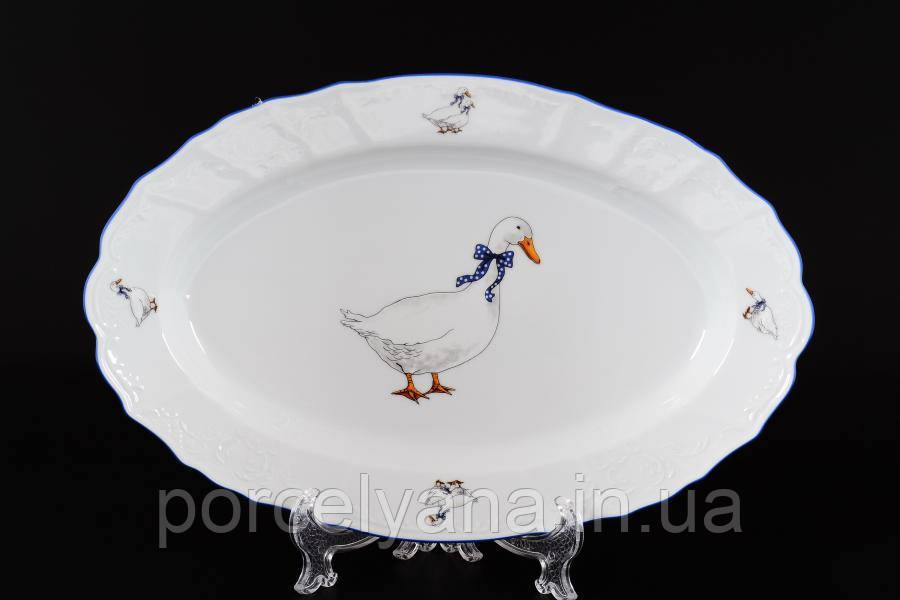 Блюдо овальне 39 см Bernadotte Гуси 5936B52, фото 1