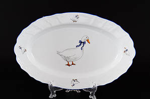Блюдо овальне 39 см Bernadotte Гуси 5936B52