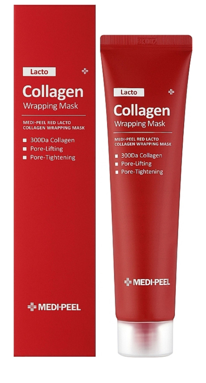 Маска-плівка для обличчя для звуження пор з колагеном Medi-Peel Red Lacto Collagen Wrapping Mask, 70 мл, фото 1