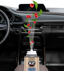 Очищувач освіжувач кондиціонера К-2 KLIMA FRESH CHERRY (бомбочка). 150мл, очищувач кондиціонера