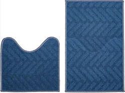 Набір килимків для ванни Dariana Little синій (44*70+44*40) поліпропілен (07896)