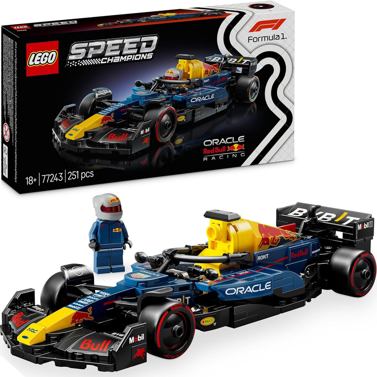 Конструктор Лего Спід Чемпіонс Формула 1 Болід Ред Булл Lego Speed Champions F1 Oracle Red Bull RB20 77243