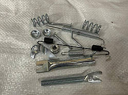 Ремкомплект задніх гальмівних колодок Део Матез Daewoo Matiz (повний) лівий