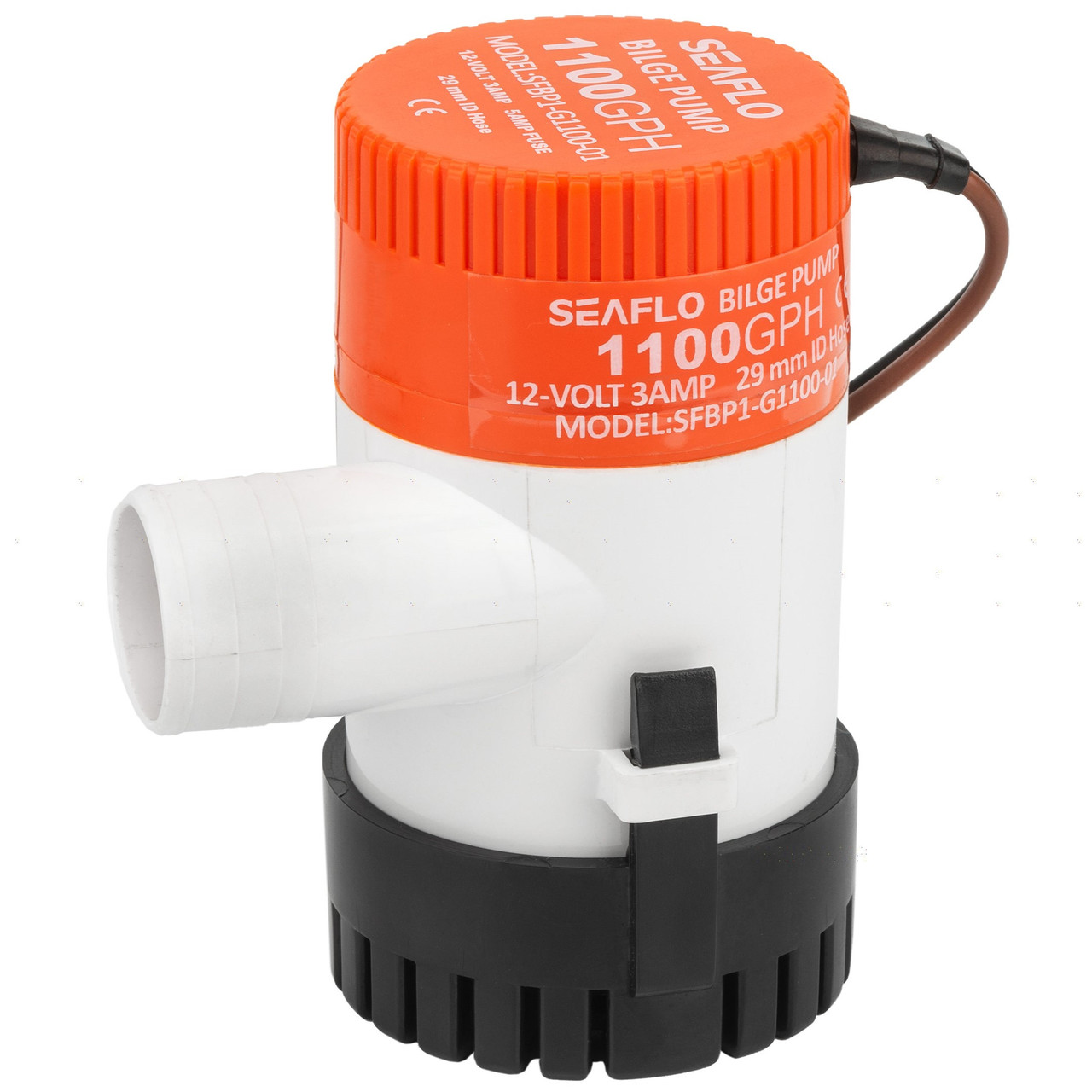 Помпа трюмна SEAFLO SFBP1-G1100-01 потужність 1100GPH. Купити трюмну помпу для відкачки води на 12 вольт, фото 1
