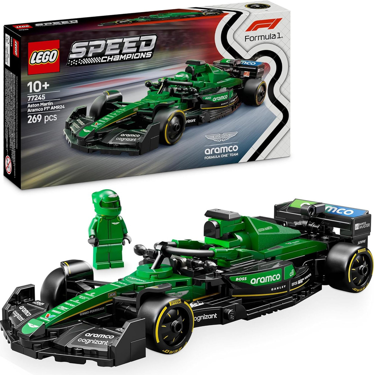 Лего Спід Чемпіонс Болід Астон Мартін Формула 1 Lego Speed Champions Aston Martin Aramco F1 77245