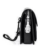 Чоловічий гаманець. Чоловічий клатч. Гаманець чоловічий місткий портмоне Чорний, фото 5