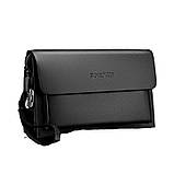 Чоловічий гаманець. Чоловічий клатч. Гаманець чоловічий місткий портмоне Чорний, фото 9