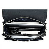 Чоловічий гаманець. Чоловічий клатч. Гаманець чоловічий місткий портмоне Чорний, фото 6