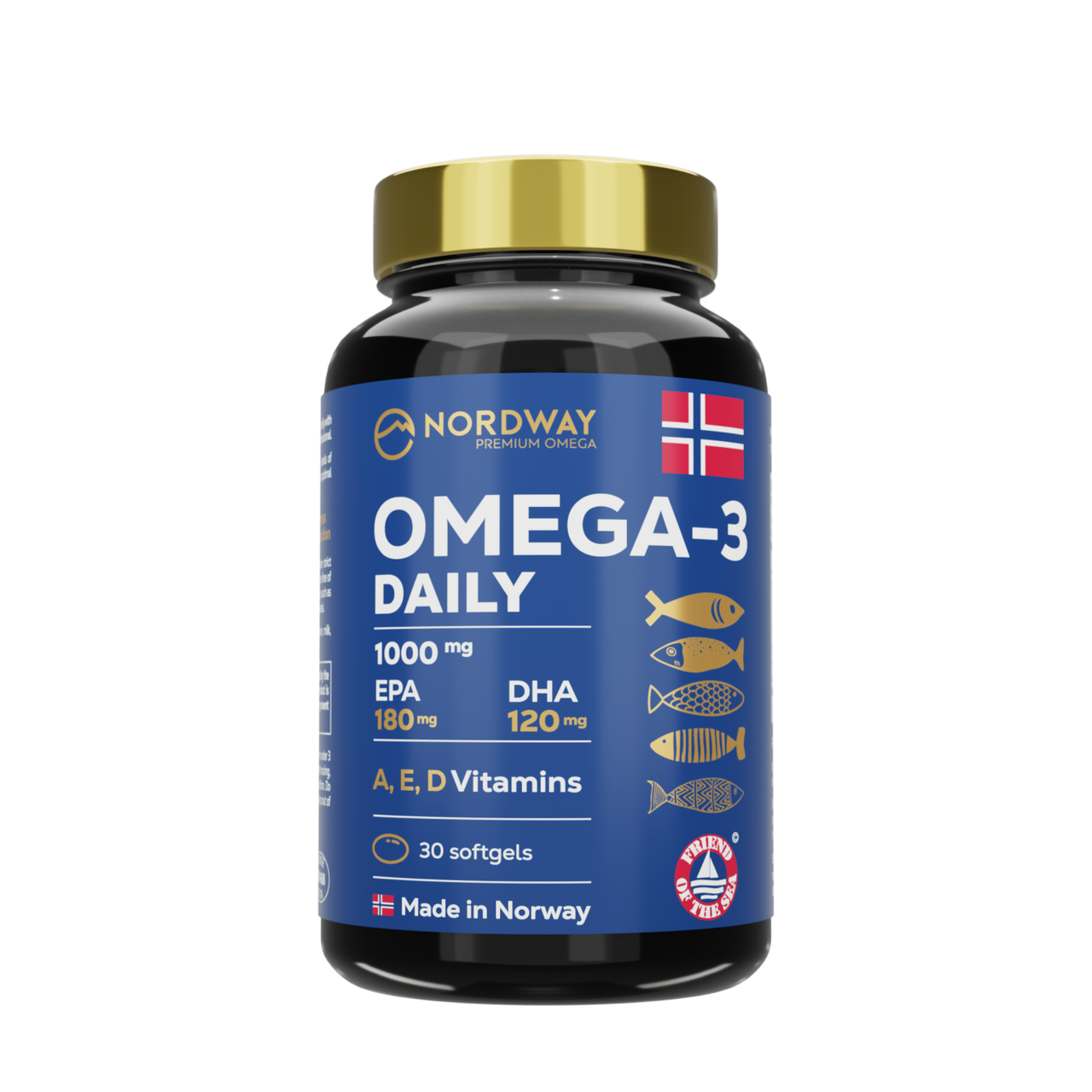 Омега 1000 мг NORDWAY OMEGA-3 Daily 1000 мг 30 капсул
