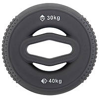 Эспандер кистевое кольцо с двойной нагрузкой JELLO 30-40 кг Серый