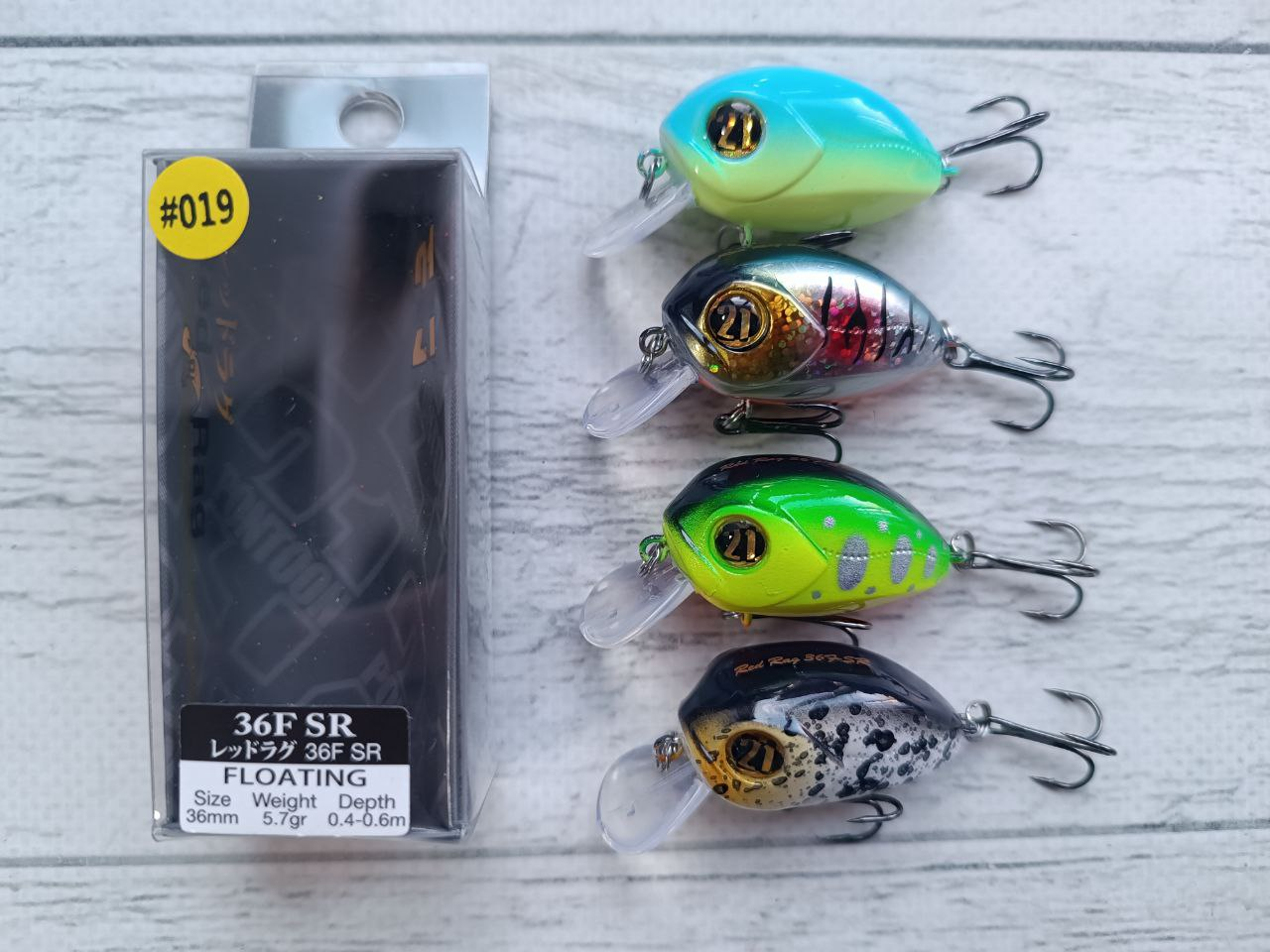 Воблер Pontoon21 Red Rag 36F SR 5.7g Набір 4шт