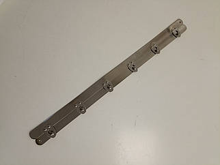 Корсетний бюск довжина 30см, 6 застібок, срібло