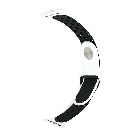 Ремінець Nike Sport Apple Watch 38/40/41 мм White+Black S, фото 1