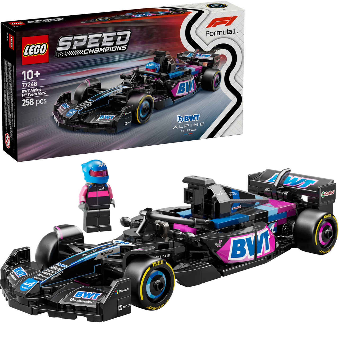Лего Спід Чемпіонс Болід Формула 1 Lego Speed Champions BWT Alpine F1 77248