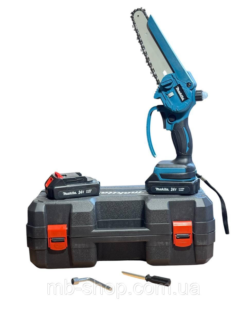 Акумуляторна мініпила Makita DUC 155 BL (24V, 6Аh) акум гілкоріз Маккіта