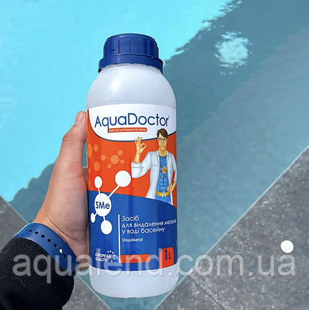 Засіб для видалення металів із басейну AquaDoctor StopMetal 1 л, фото 1