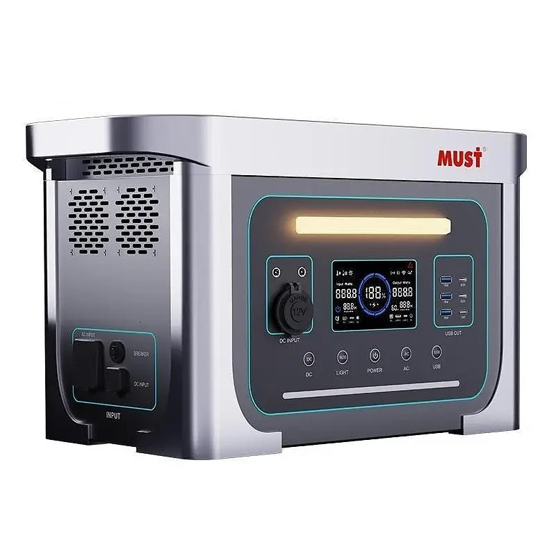 Переносна зарядна станція Must EM181-1024 1000W, 1280Wh, PV VOC60V/25A MPPT, фото 1