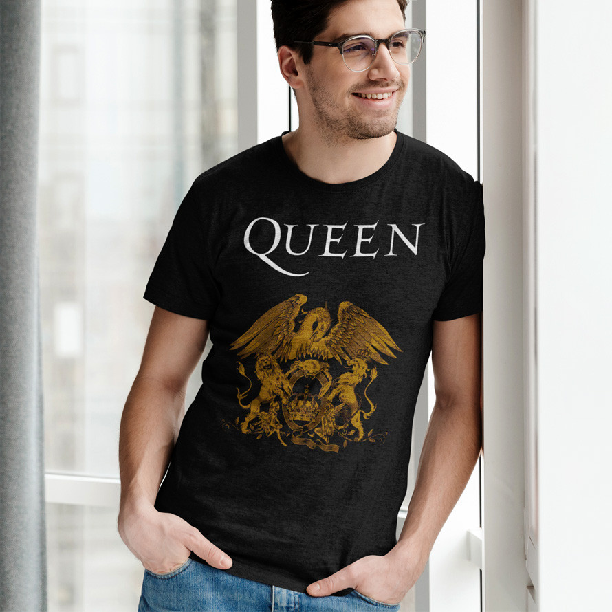 Футболка унісекс Queen (Coat Of Arms) XS чорний, фото 1