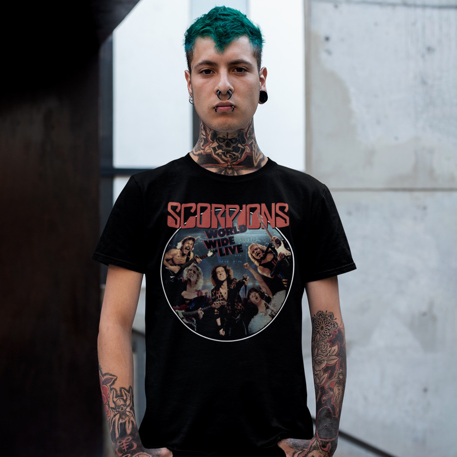 Футболка унісекс Scorpions (World Wide Live) XS чорний, фото 1