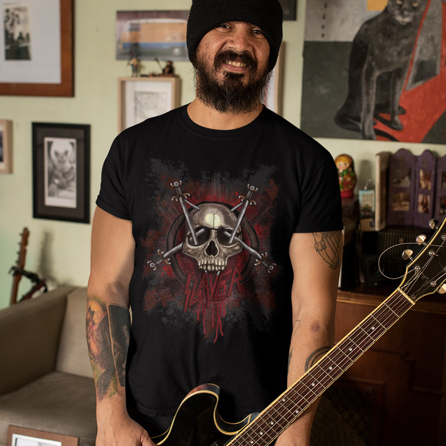 Футболка унісекс Slayer (Bloody Skull) XS чорний, фото 1