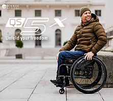 Складана ультралегка інвалідна коляска Sunrise Medical Quickie QS5 X Folding Ultra Lightweight Wheelchair