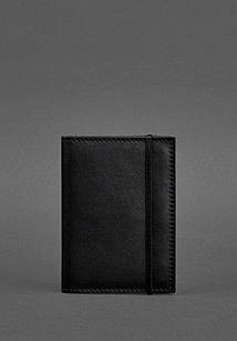 Шкіряна обкладинка для паспорта 2.0 чорна