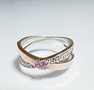 Срібна каблучка з золотими накладками, фото 2