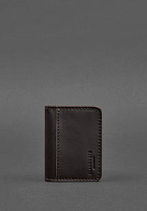 Шкіряна обкладинка для ID-паспорта і водійського повсідчення 4.0 коричнева