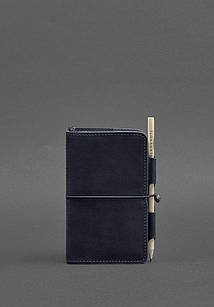 Шкіряний блокнот (Софт-бук) 3.0 синій