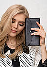 Шкіряний гаманець Smart Wallet чорний краст, фото 3
