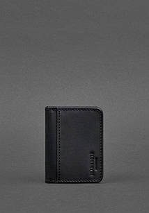 Обкладинка для ID-паспорта і водійського повсідчення 4.0 чорна Crazy Horse