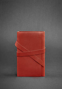 Жіночий шкіряний блокнот (Софт-бук) 1.0 кораловий