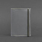 Шкіряна обкладинка для паспорта 1.0 сіра, фото 5